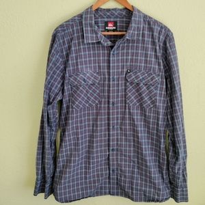 Quicksilver Long Sleeve Button Up Shirt
